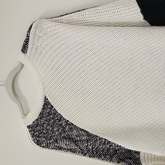 Maje Paris Patchwork Cape/ Cocoon/ Poncho Black/ Off White Size M-L - Picture 12 of 16